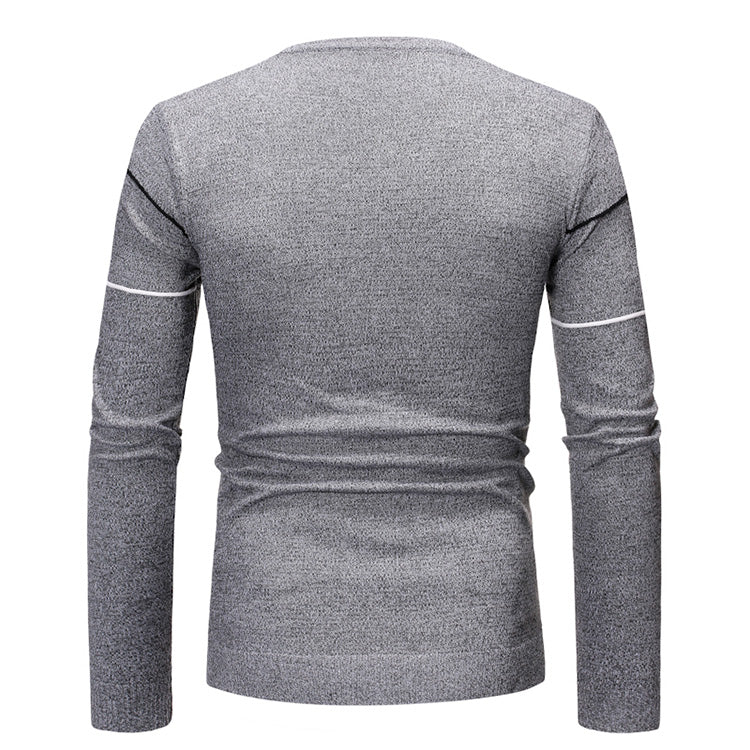 Round neck casual pullover sweater sweater