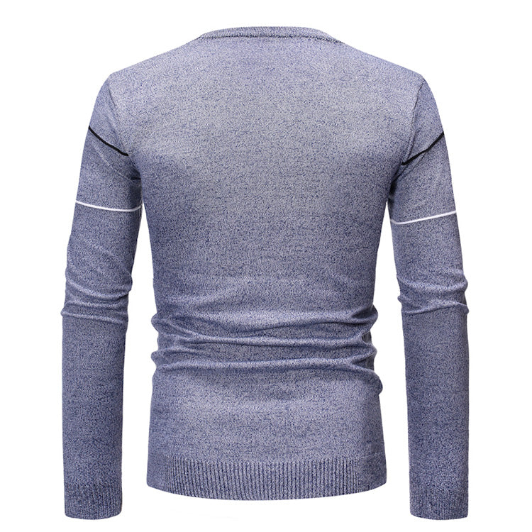 Round neck casual pullover sweater sweater