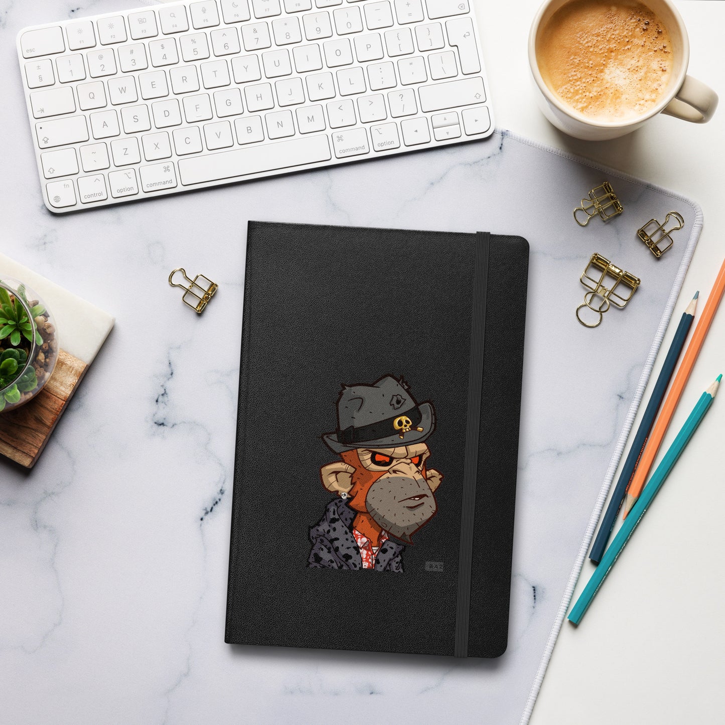 Hardcover bound notebook