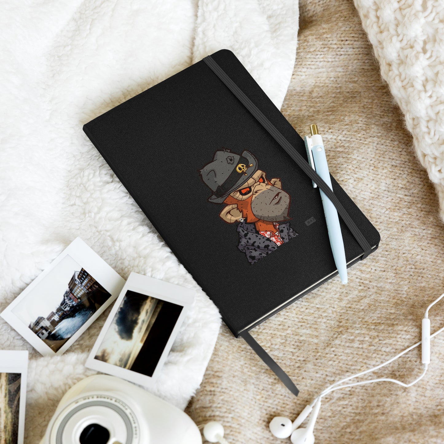 Hardcover bound notebook
